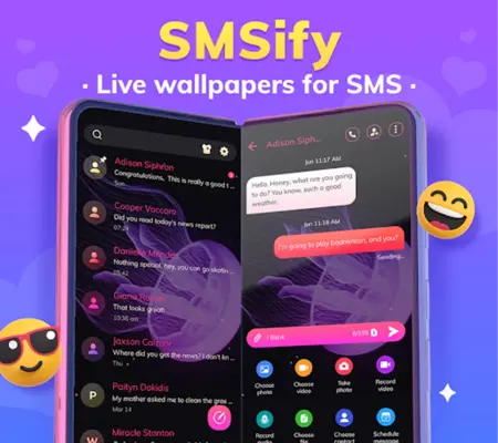 SMSify- SMS Messenger for Text android App screenshot 3